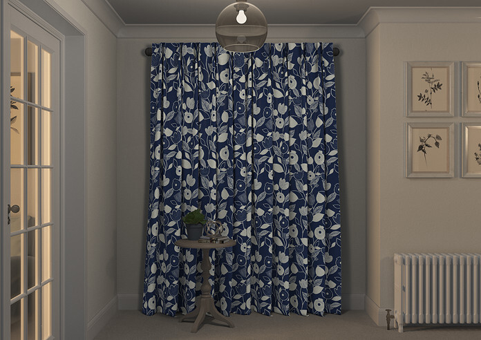 Nordic, Indigo - Made to Measure Curtains - Image 7